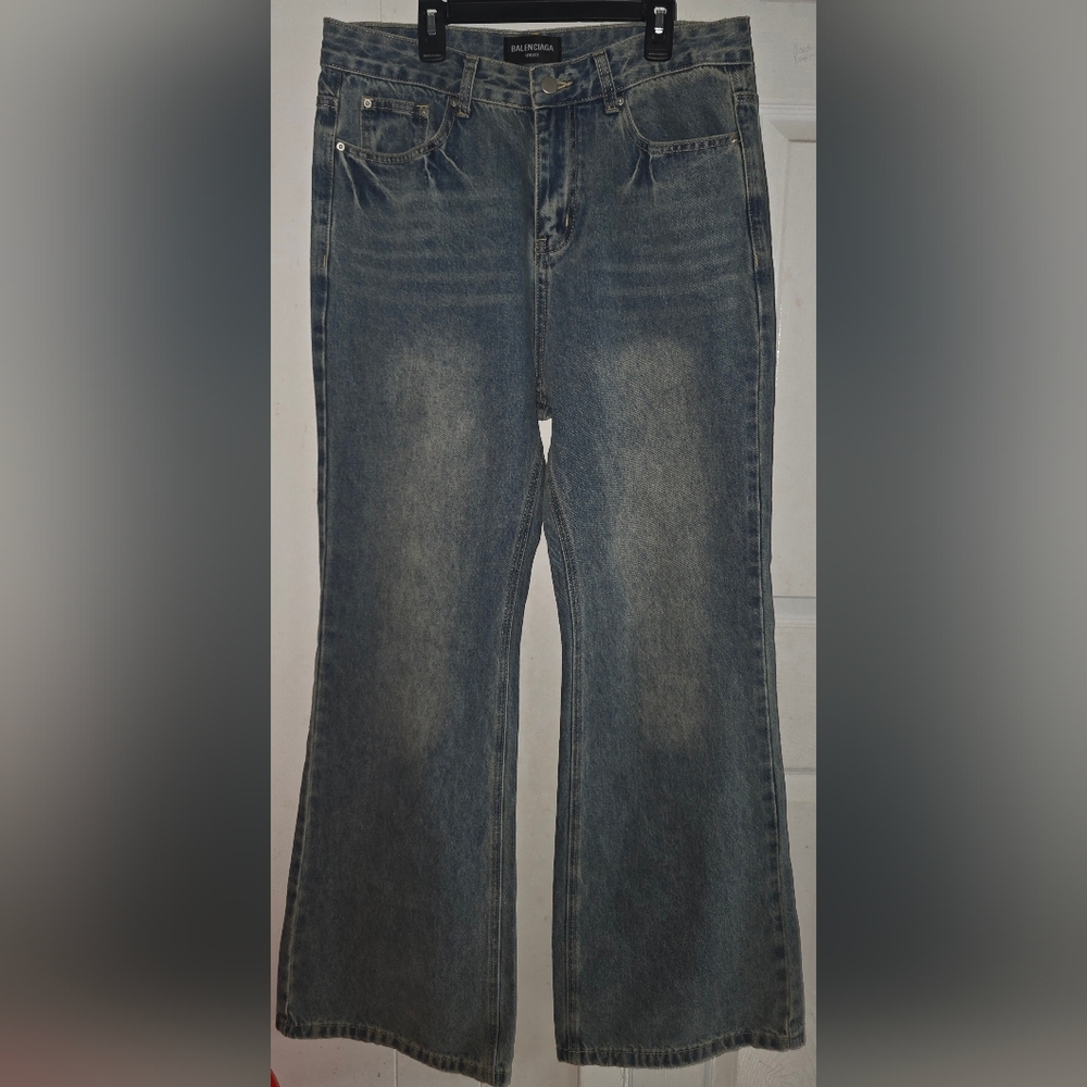 Balenciaga Gray Flare Women's Jeans